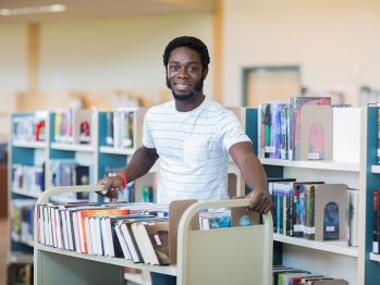 Man in Library