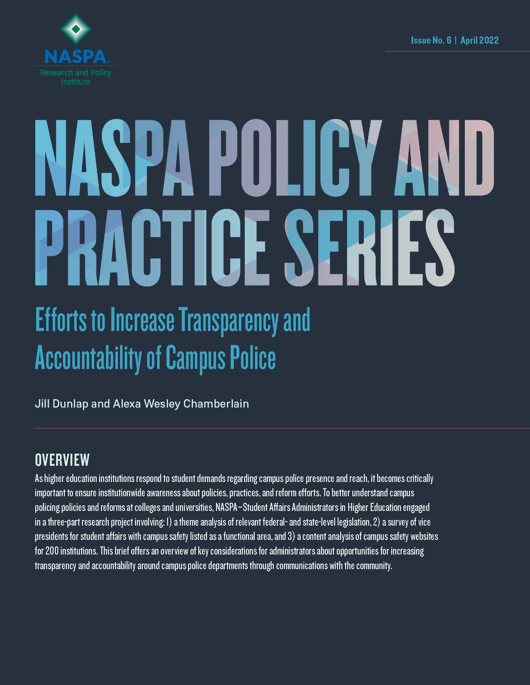 Campus Police Report April 2022 Cover