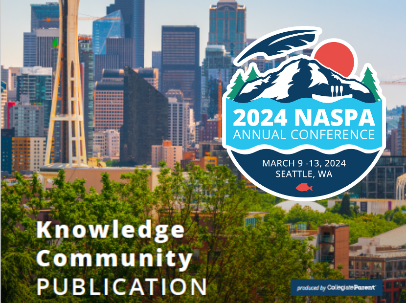 Annual Conference logo floating over photo of Seattle downtown