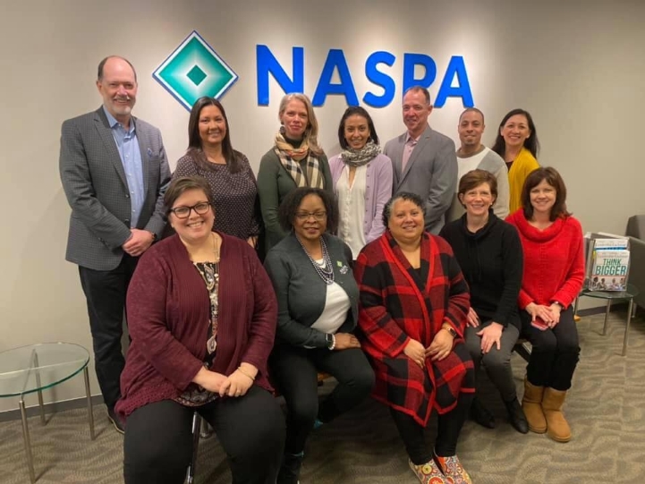 NASPA Board Members with Kevin Kruger in our 111 K St. office lobby